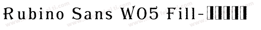 Rubino Sans W05 Fill字体转换
